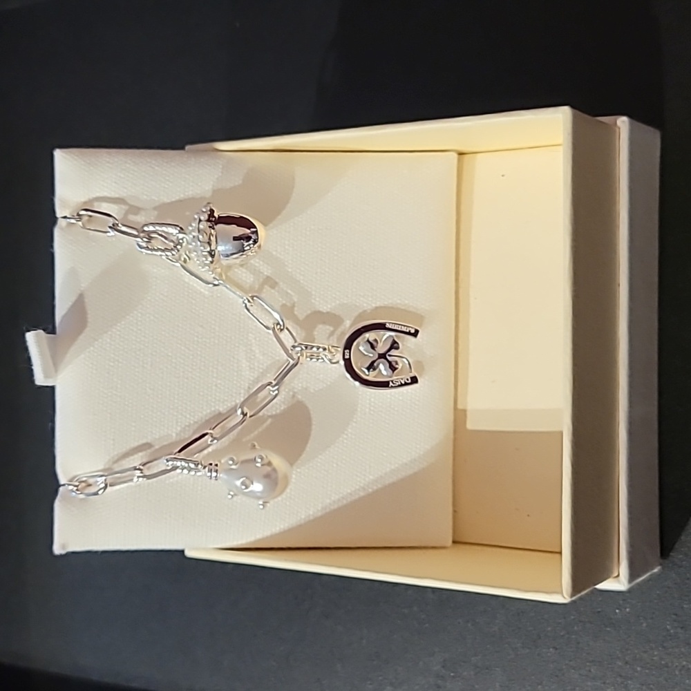Daisy London SHRIMPS CHARM BRACELET STERLING SILVER NEW